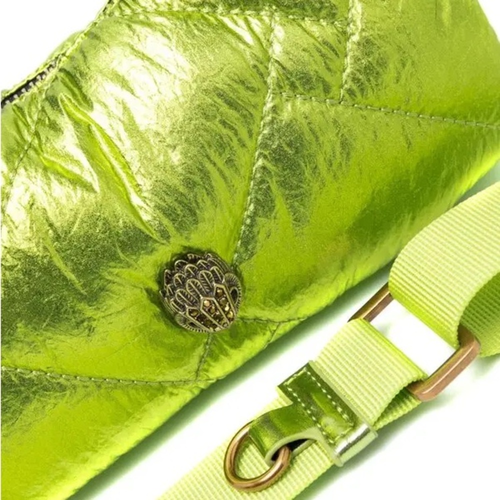 Kurt Geiger Out of Stock Metallic Lime Crossbody Bag. EUC - Picture 3 of 8